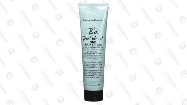 There’s some awkwardness involved new hairs start to grow in post-baby. If your shortest, wispiest hairs are sticking up, try using Bumble and bumble’s Don’t Blow It styling cream to keep everything smoothed down and in its place.